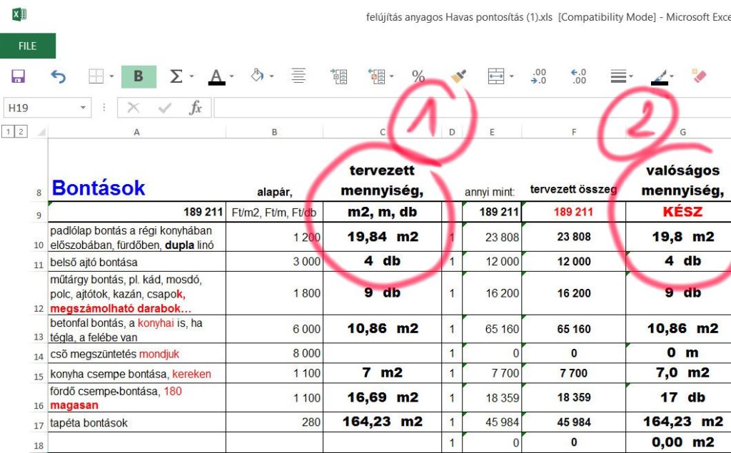 költségvetés Excel